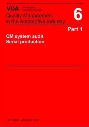 VDA - QM System audit - Volume 6 Part 1, 5th Edition