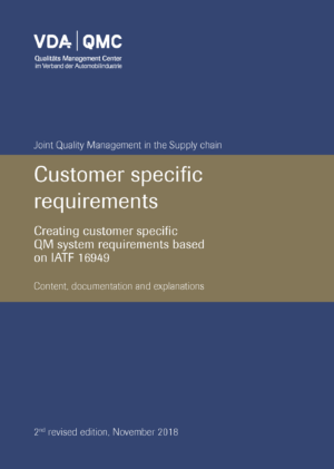 VDA - Customer specific requirement