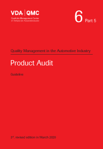 Volume 06 Part 5 Product Audit 03/2020