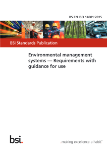BSI – BS EN ISO 14001:2015 (Digital Copy – PDF)