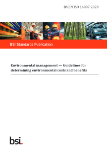 BSI – BS EN ISO 14007: 2020
