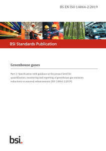 BSI – BS EN ISO 14064 2: 2019 (Digital Copy – PDF)
