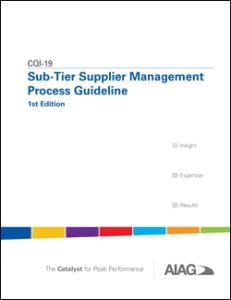 CQI-19 Sub-Tier Supplier Management Process Guide
