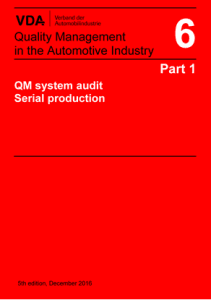 VDA – QM System audit – Volume 6 Part 1, 5th Edition