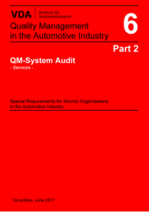 VDA QM-System Audit – Volume 6 Part 2