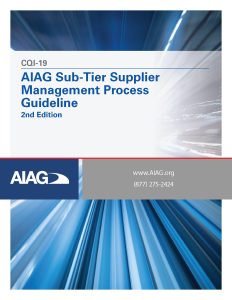 CQI-19 Sub-Tier Supplier Management Process Guideline