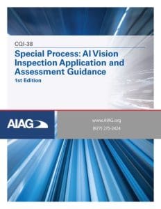 CQI 38 – AI Vision Inspection Application and Assessment Guideline