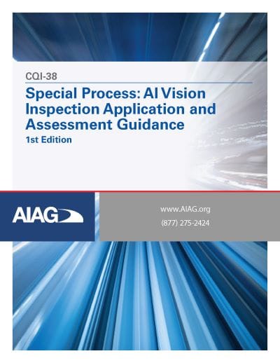 CQI 38 – AI Vision Inspection Application and Assessment Guideline